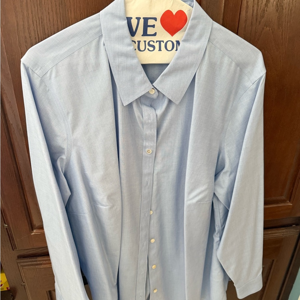 Classic Light Blue Ladies Talbots  Dress Shirt - 20wp